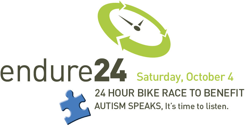 Endure 24, a 24 hour bike race to benefit Autism Speaks, It's Time to Listen. Saturday, October 4, 2008.